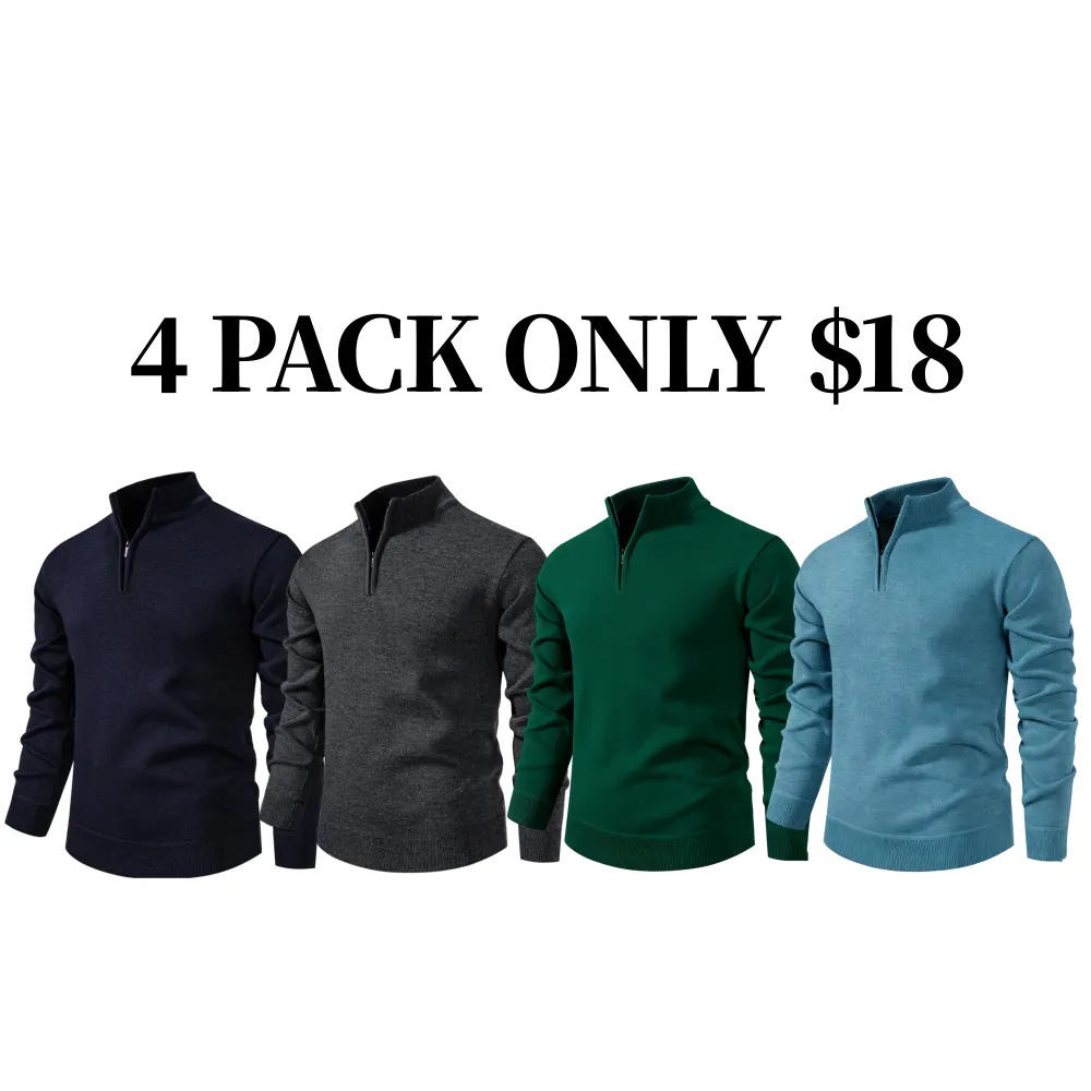 Men's Quarter Zip Sweater