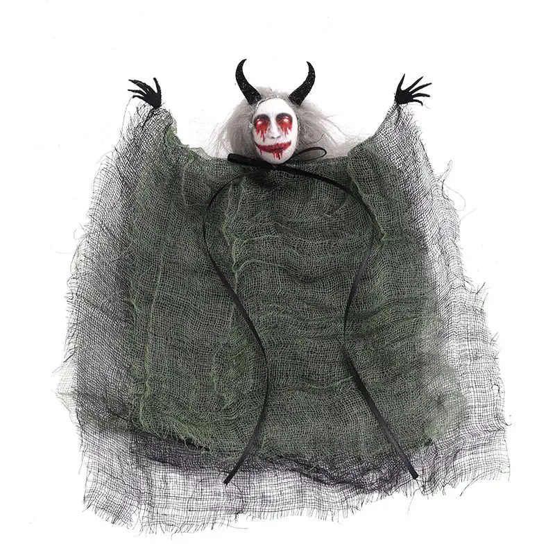 2023 Halloween Horror Mask Ghost Pendants Fright Demon Devil Doll Pendants Ghost Festival Happy Halloween Party Decor For Home