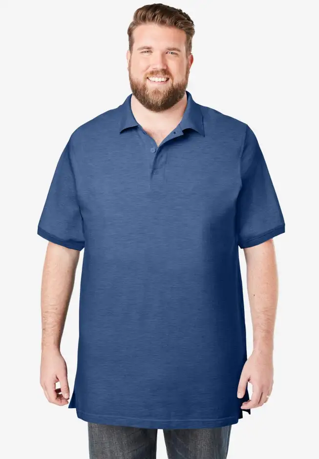 Longer-Length Shrink-Less™ Cotton Polo Shirt