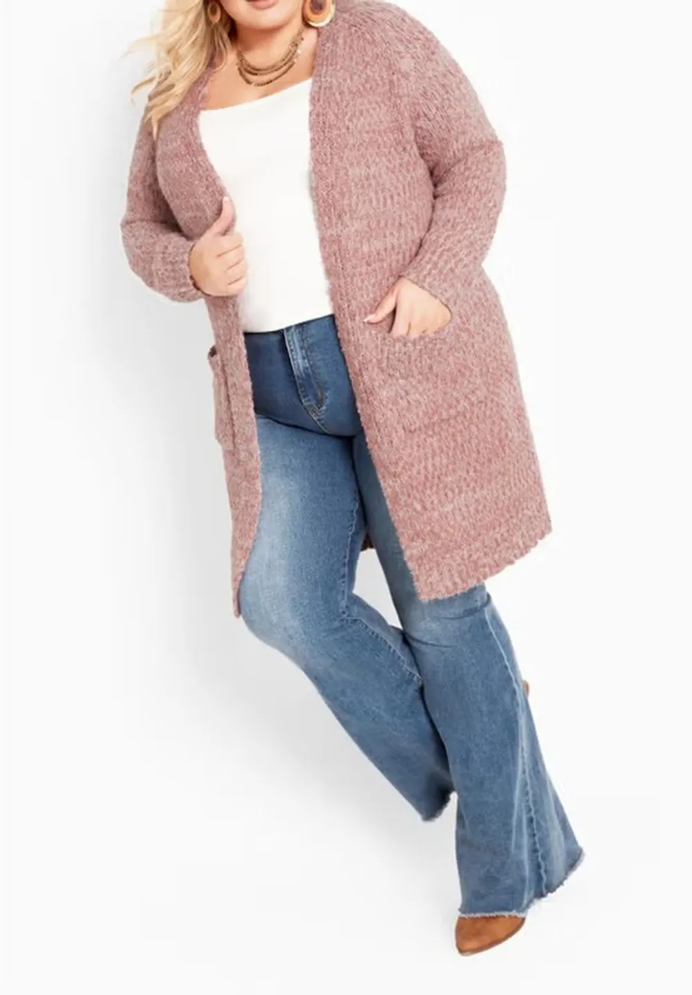 V-Neck Casual Cardigan