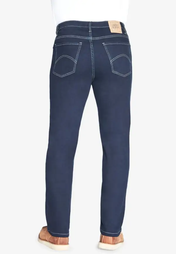 Straight-Fit Stretch 5-Pocket Jeans