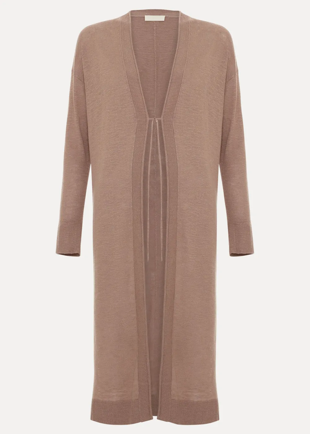 Elegant Plain Long Cardigan