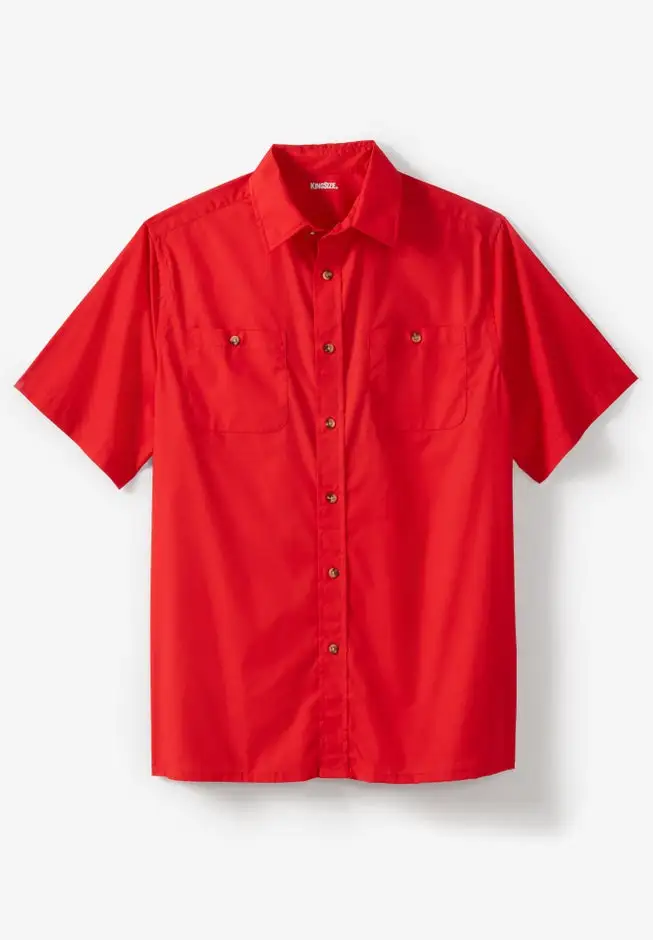 Short-Sleeve Pocket Sport Shirt