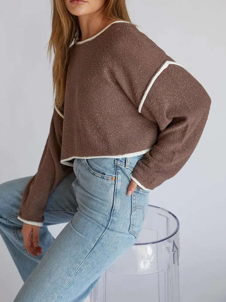 Willa Cropped Knit Sweater