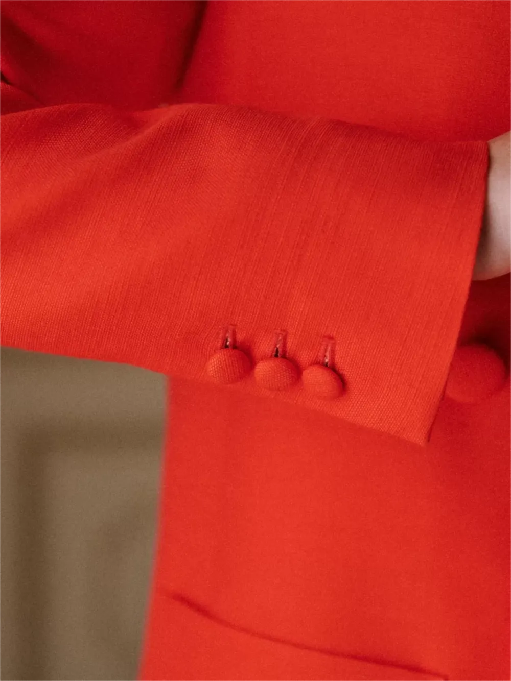 Red Single Breasted Blazer