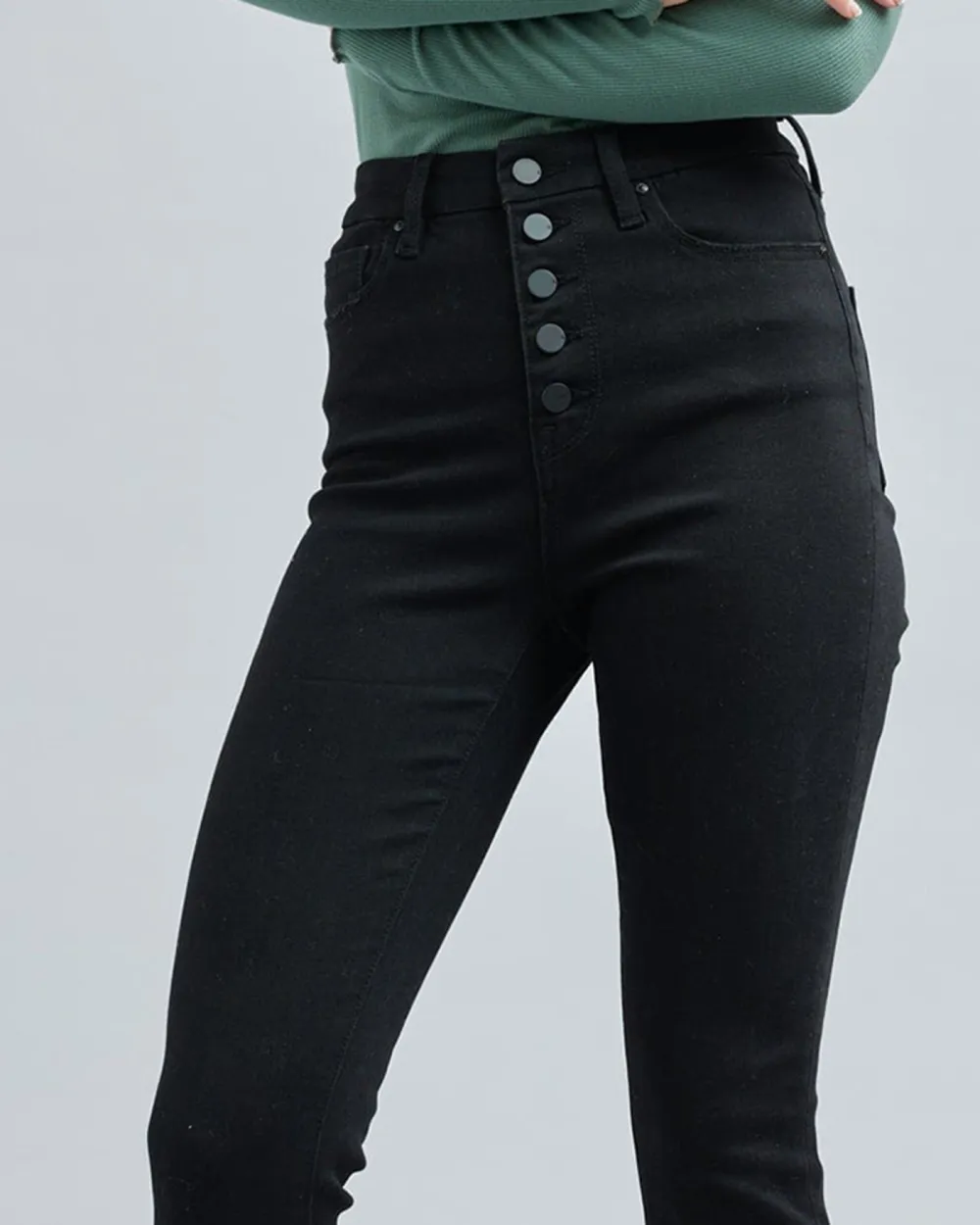 Black High Rise Skinny Jean