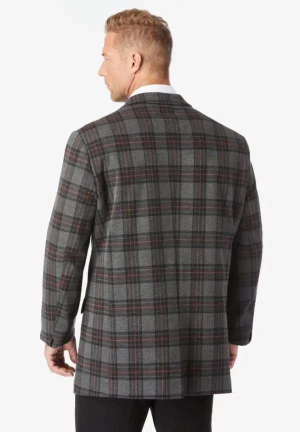 Ponte stretch knit blazer