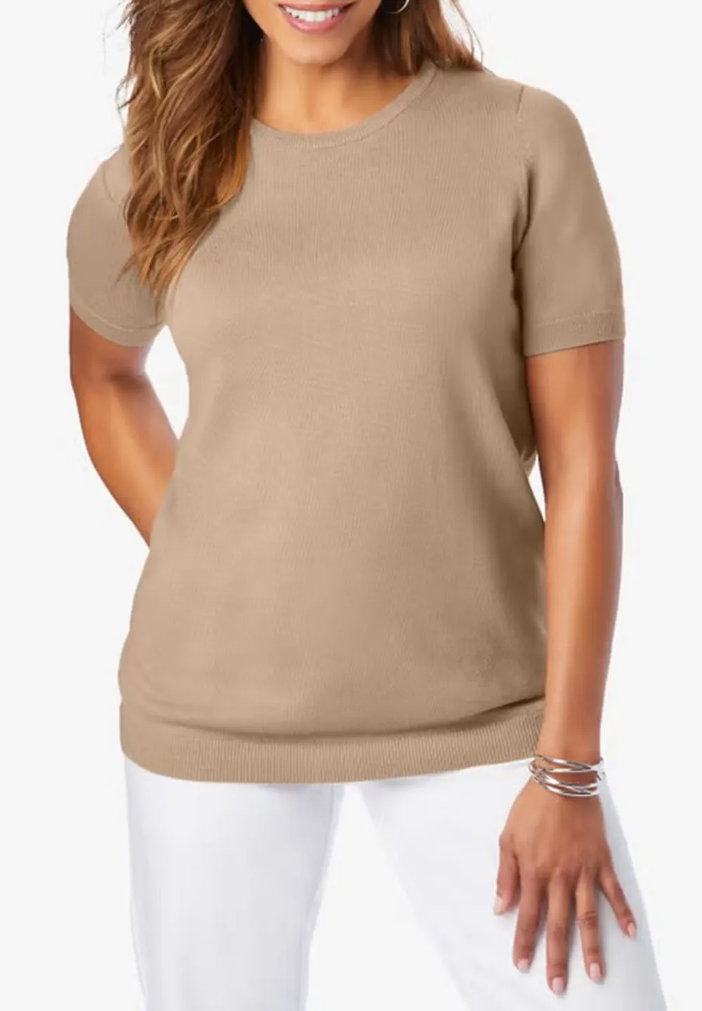 Thin Short Sleeved Sweater
