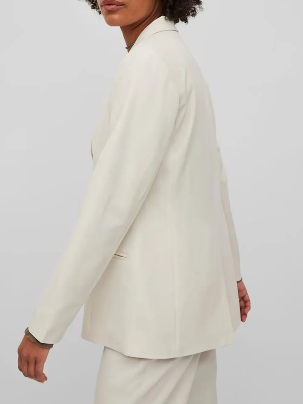 Plain Colored Button Fastening Blazer