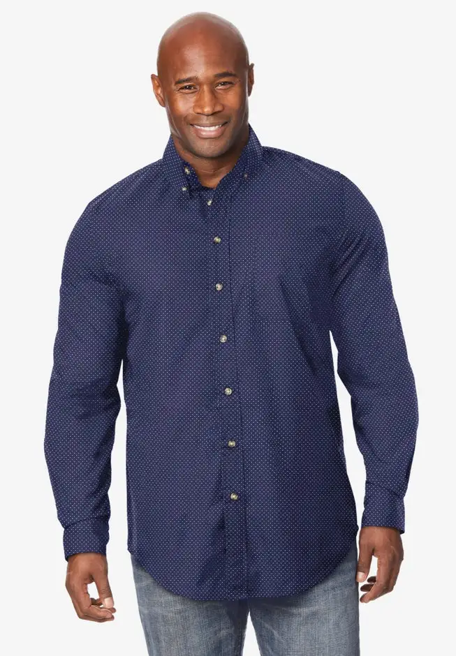 Long Sleeve Wrinkle Free Sport Shirt