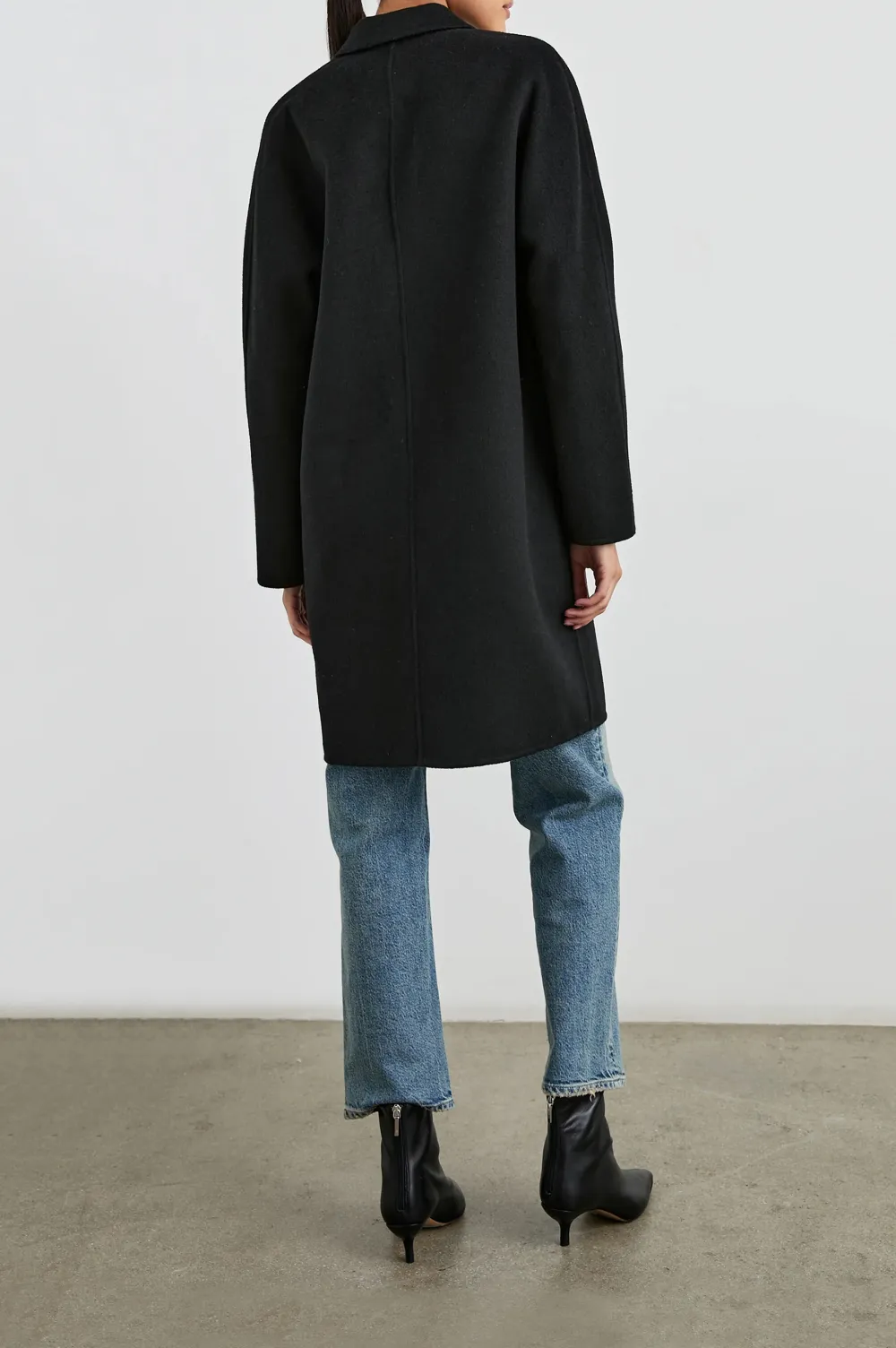 Luxurious Batwing Sleeve Wool Long Coat