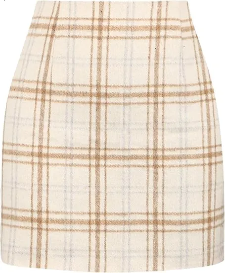 🎁Christmas Gifts🎁Women's High-Waisted Slim-Fit Plaid Mini Skirt