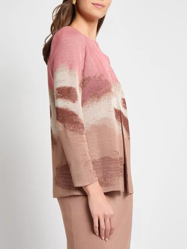 Round Neck Open Top Jacket