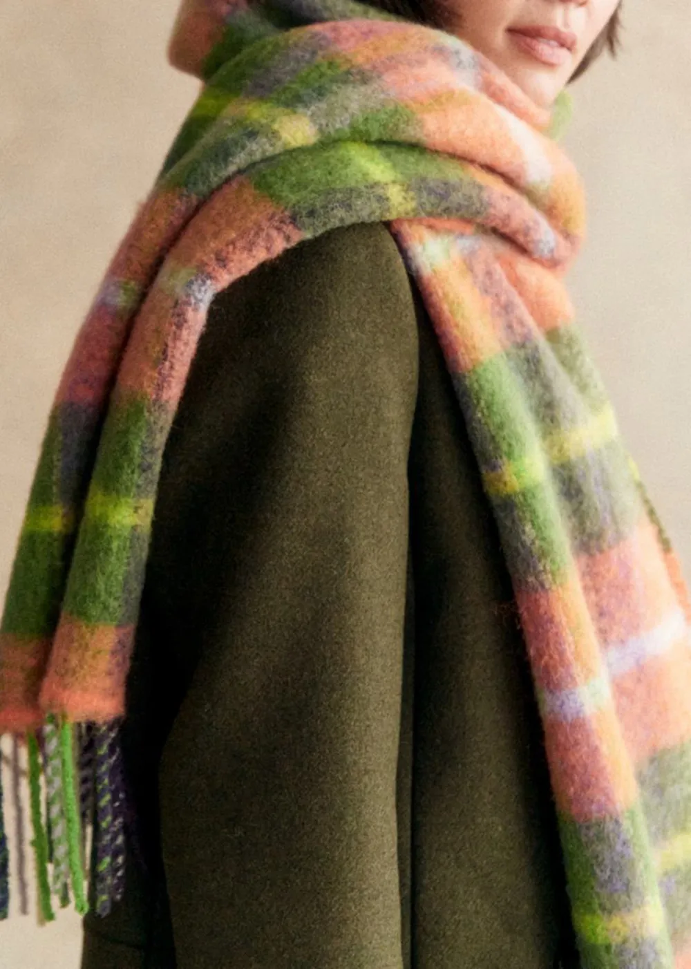 Cropped Shawl Collar Coat