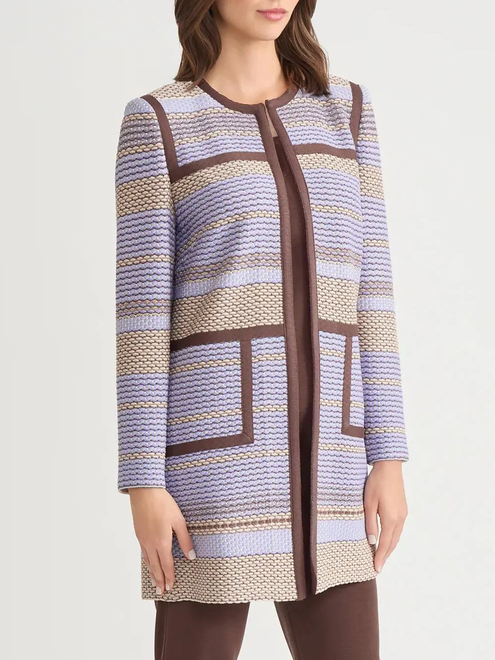 Medium To Long Striped Jacket