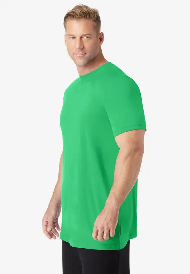 No Sweat Longer-Length Short Sleeve Crewneck Tee