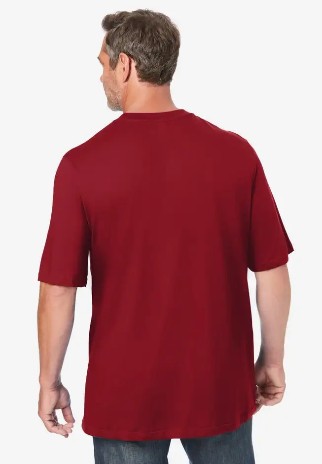 Shrink-Less Lightweight Pocket Crewneck T-Shirt