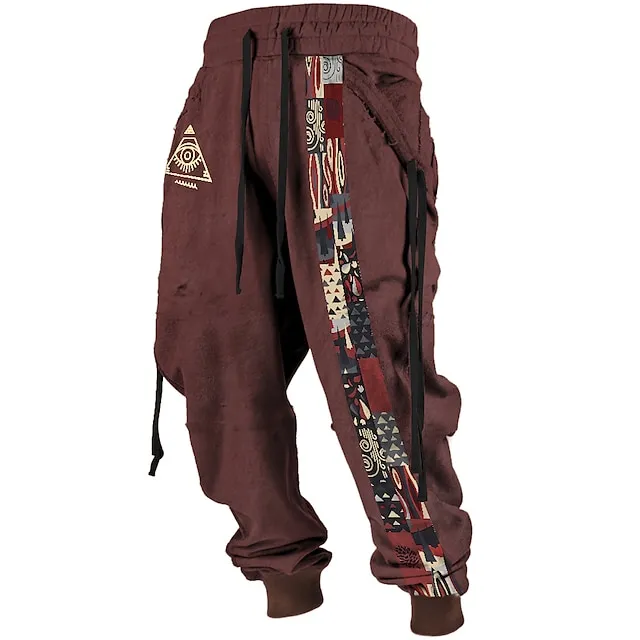 Men's Tribal Bandana Print 3D Sweatpants