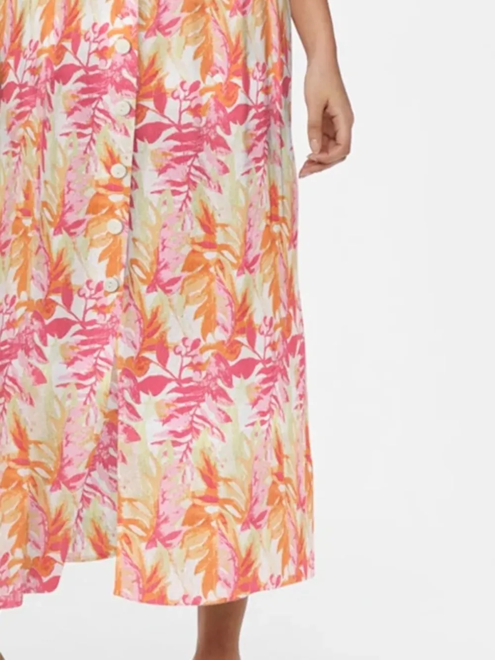 Smooth Fabric Casual Style A-line Skirt