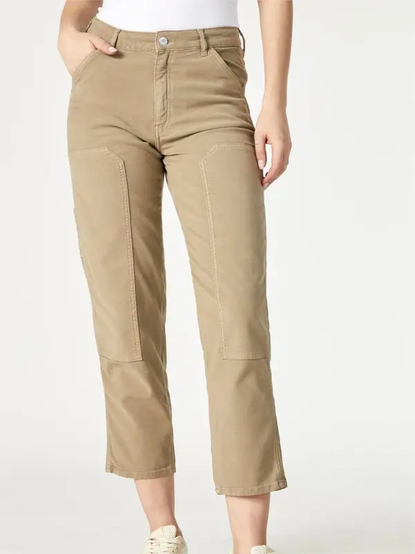Casual Cotton Straight Leg Pants