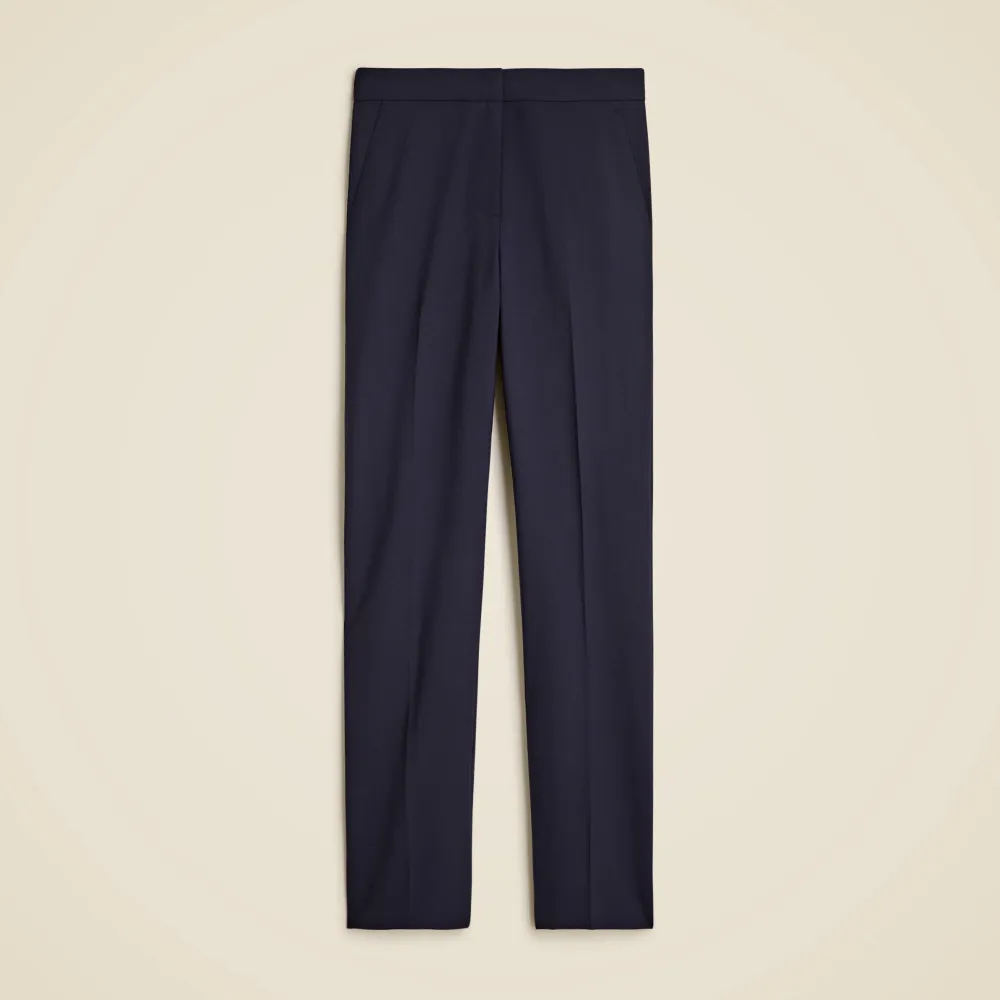 In Bi-Stretch Wool Blend Full-Length Pants