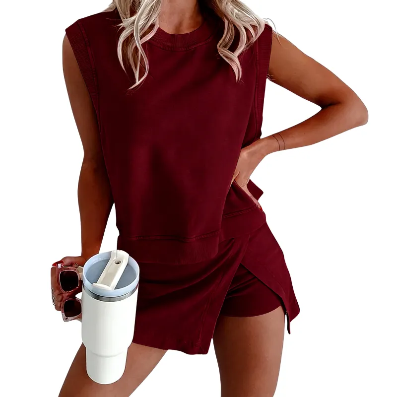 Women Two 2 Piece Skirt Sets Summer