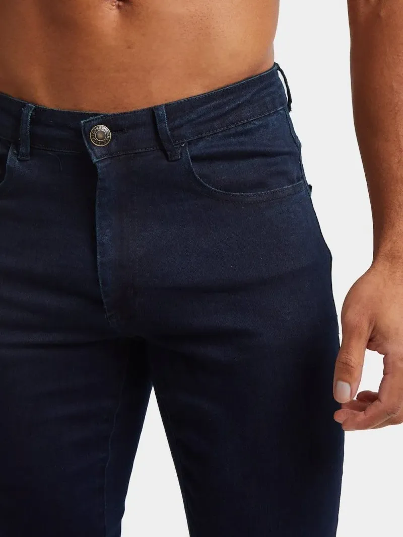 Indigo Casual Daily Athletic Jeans