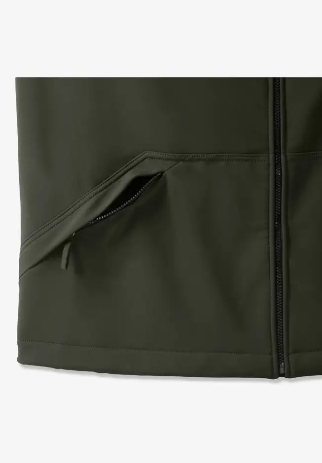 Fleece-Lined Slicker Rain Coat