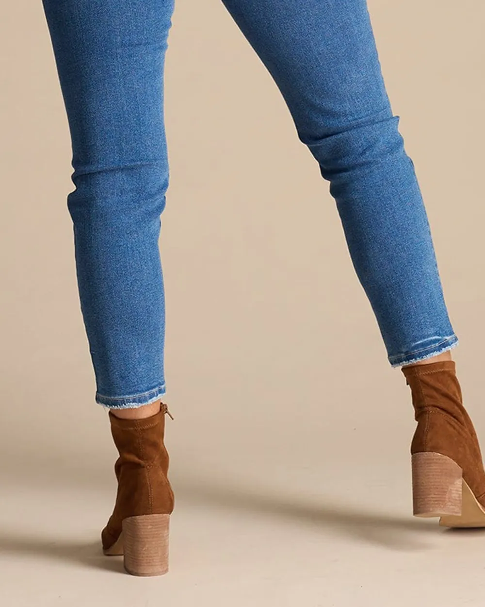 High Rise Ankle Skinny Jean