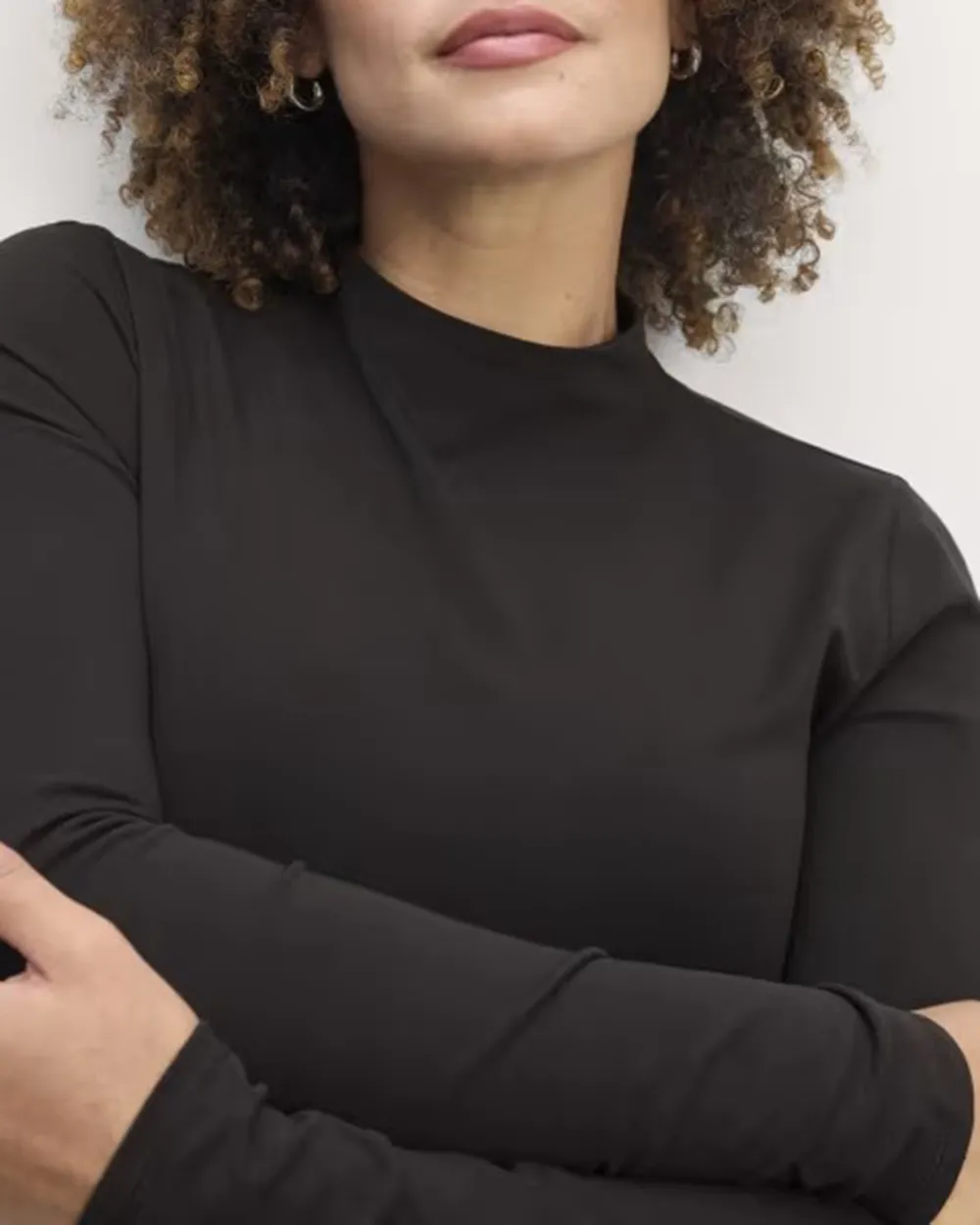 Long Sleeve Funnel-Neck Tee