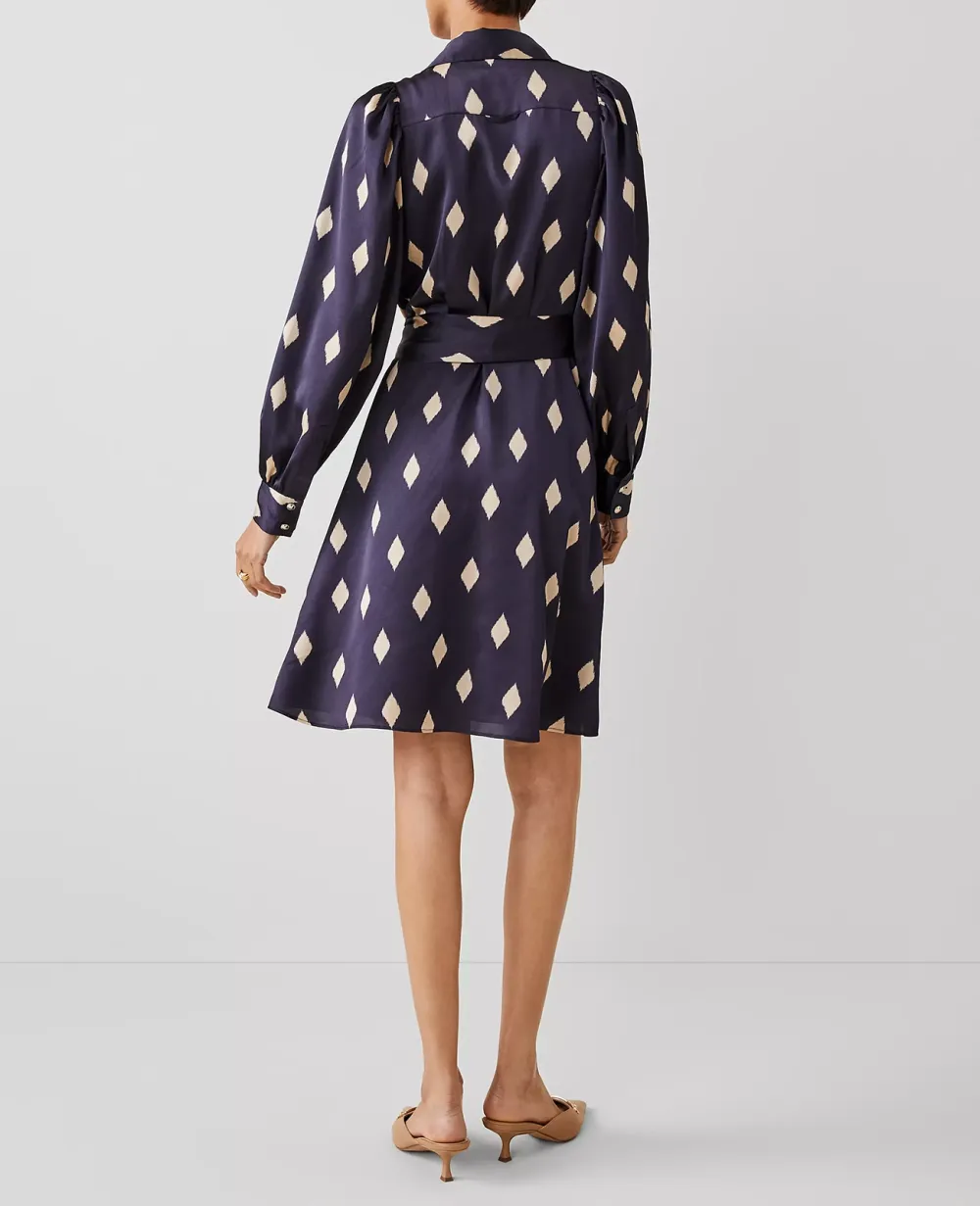 Collared Belted Shirtdress