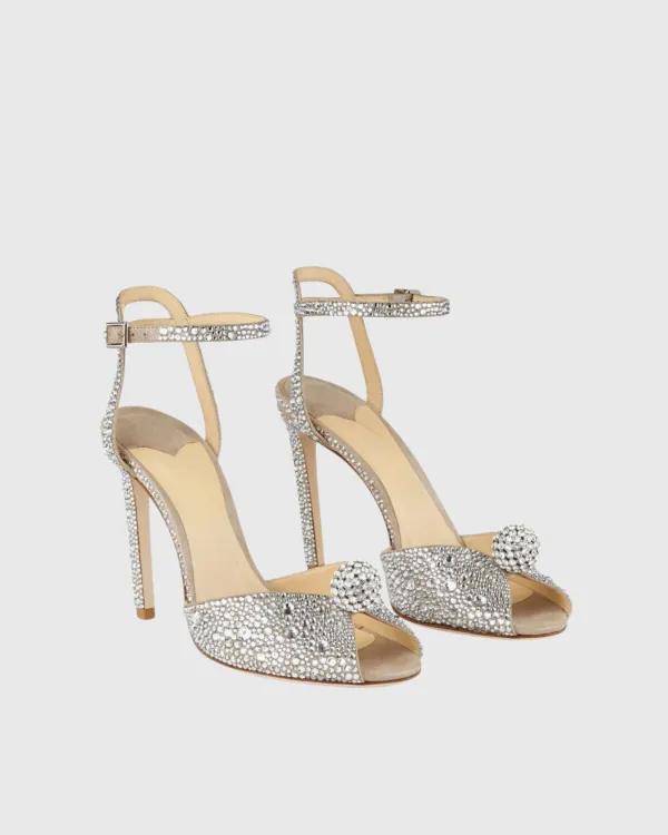 Rhinestone Strap Sandals