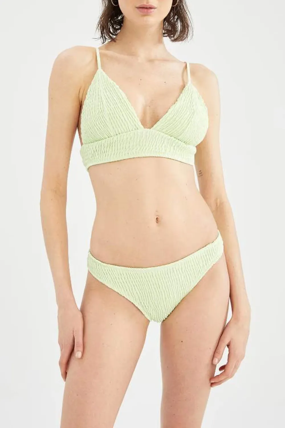 Ruffled Tankini Swim Ensemble