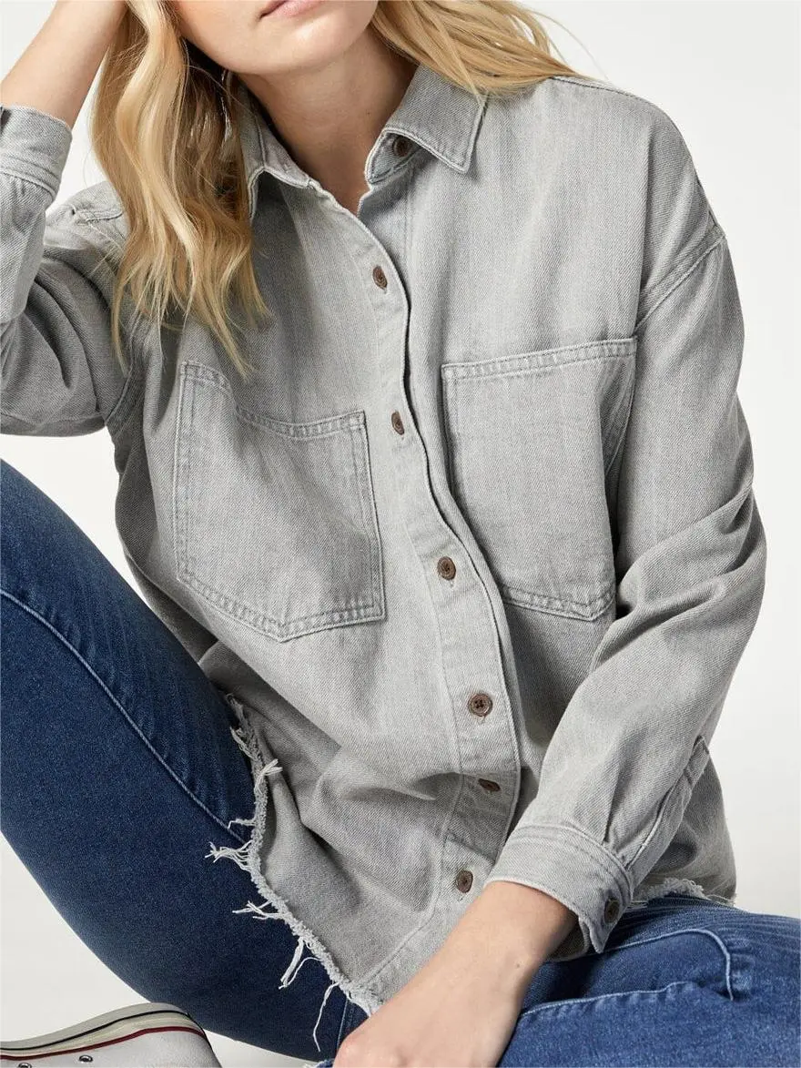Regular Casual Style Denim Shirt