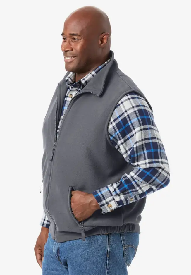 Explorer Plush Fleece Zip Vest