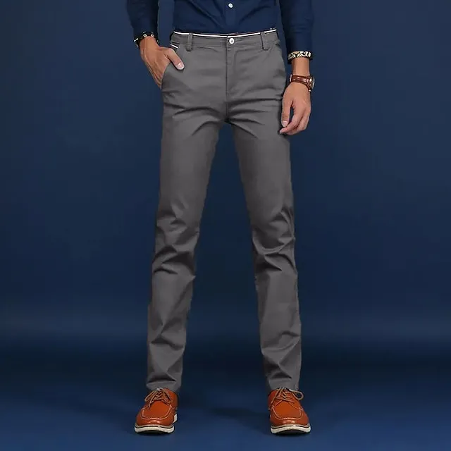 Men's Stretch Straight Leg Dress Chinos