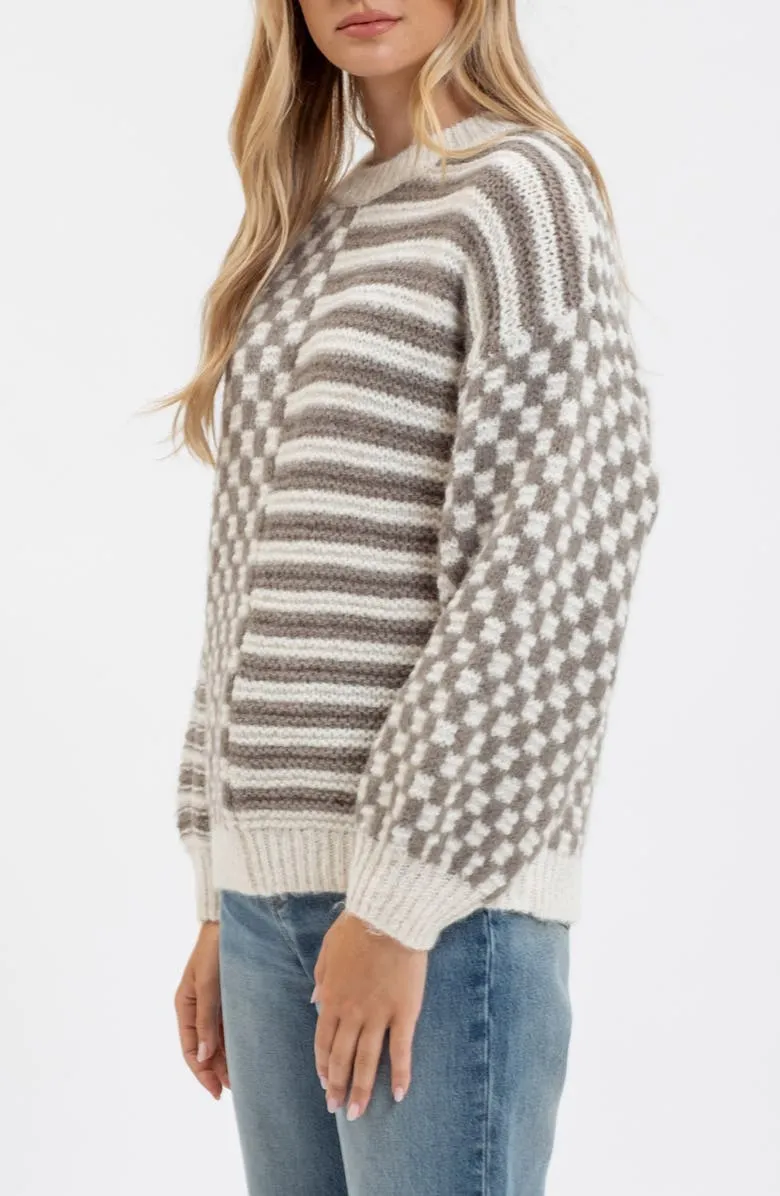 Mixed Pullover Sweater