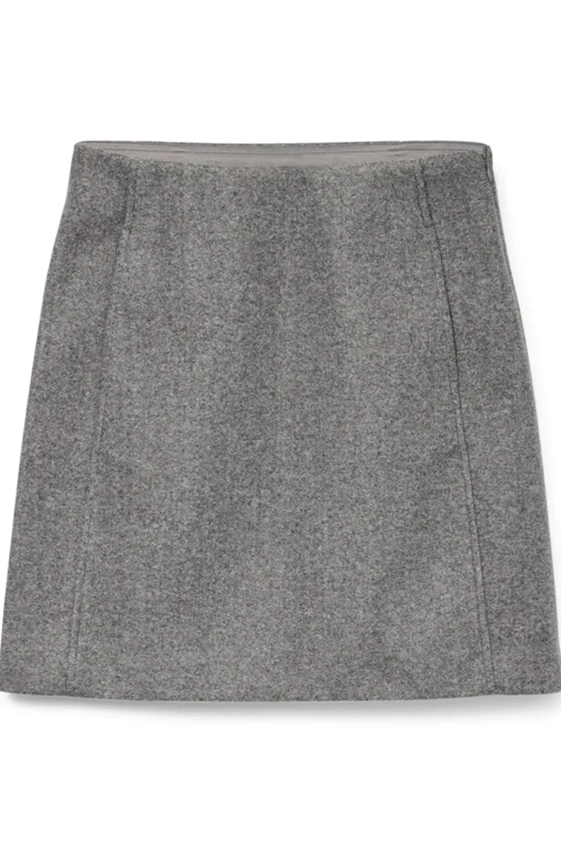 Pocket Designed Woolen Short Skirts