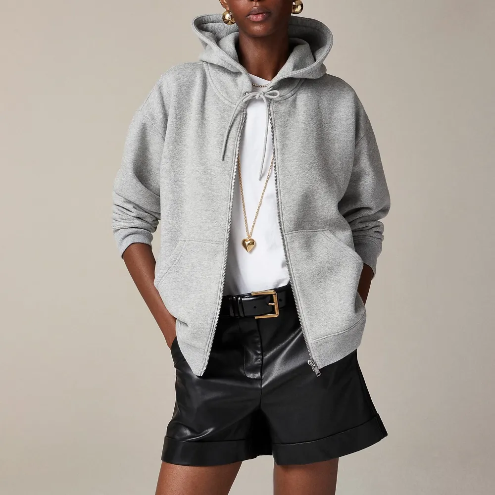 Fleece Zip-up Stretch Hoodies
