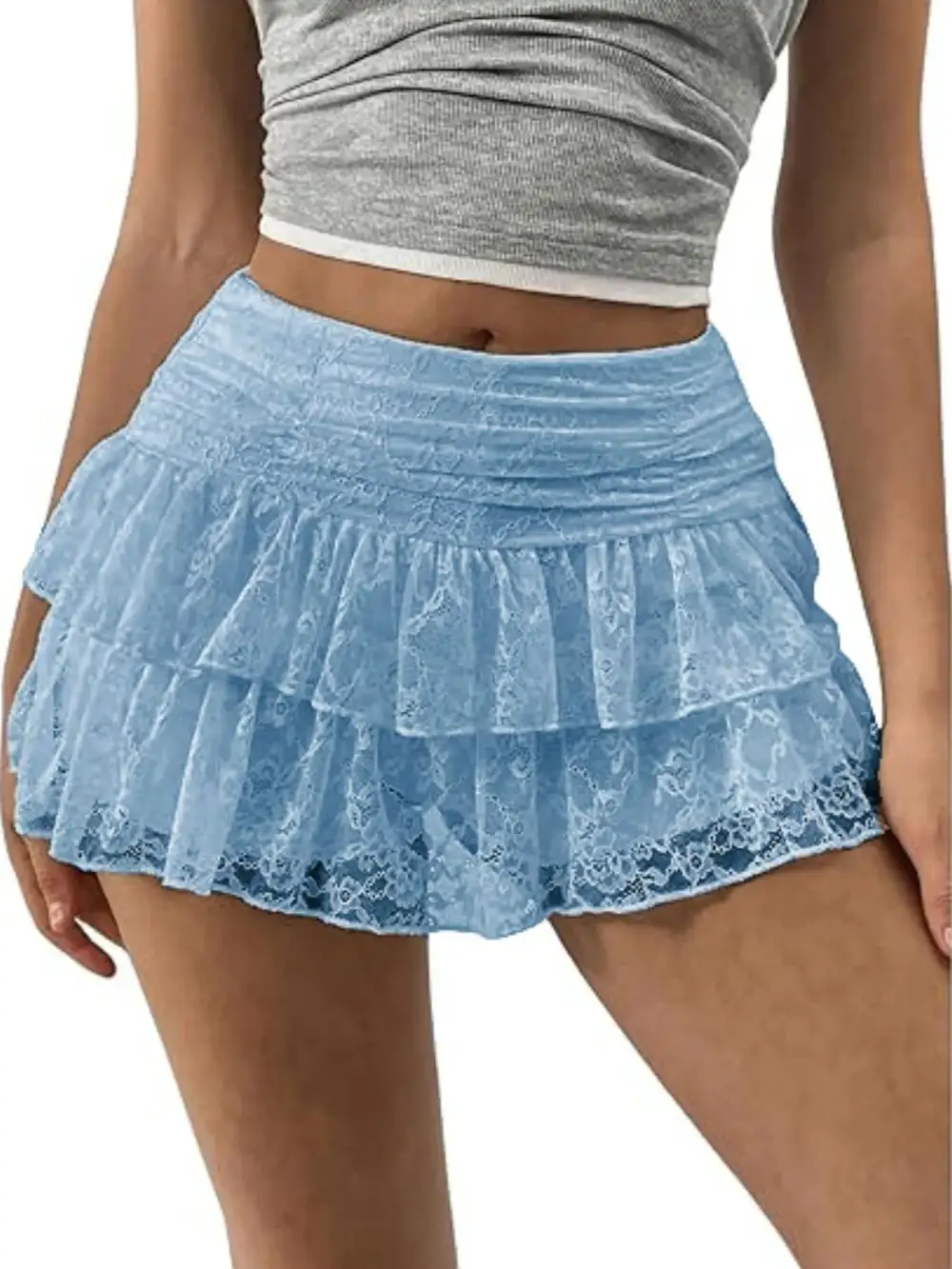 Essential Lace Layered Skirt