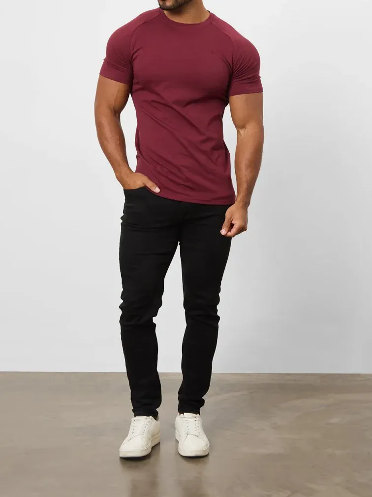 Burgundy Soft  Athletic Tees
