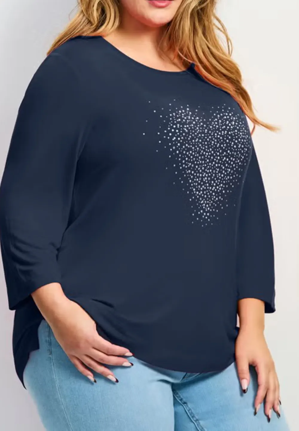 Round Neck Knitted T-Shirt