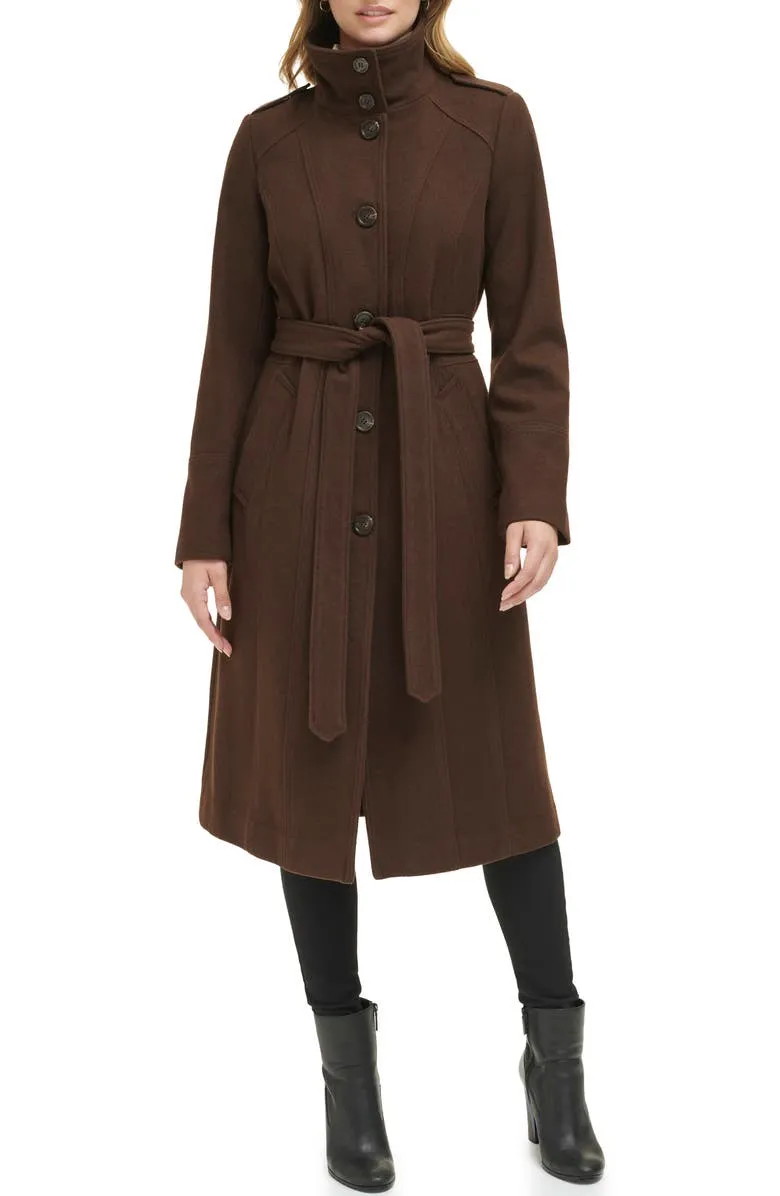 Military Wool Blend Coat