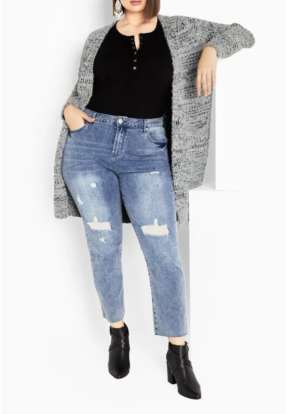 V-Neck Casual Cardigan