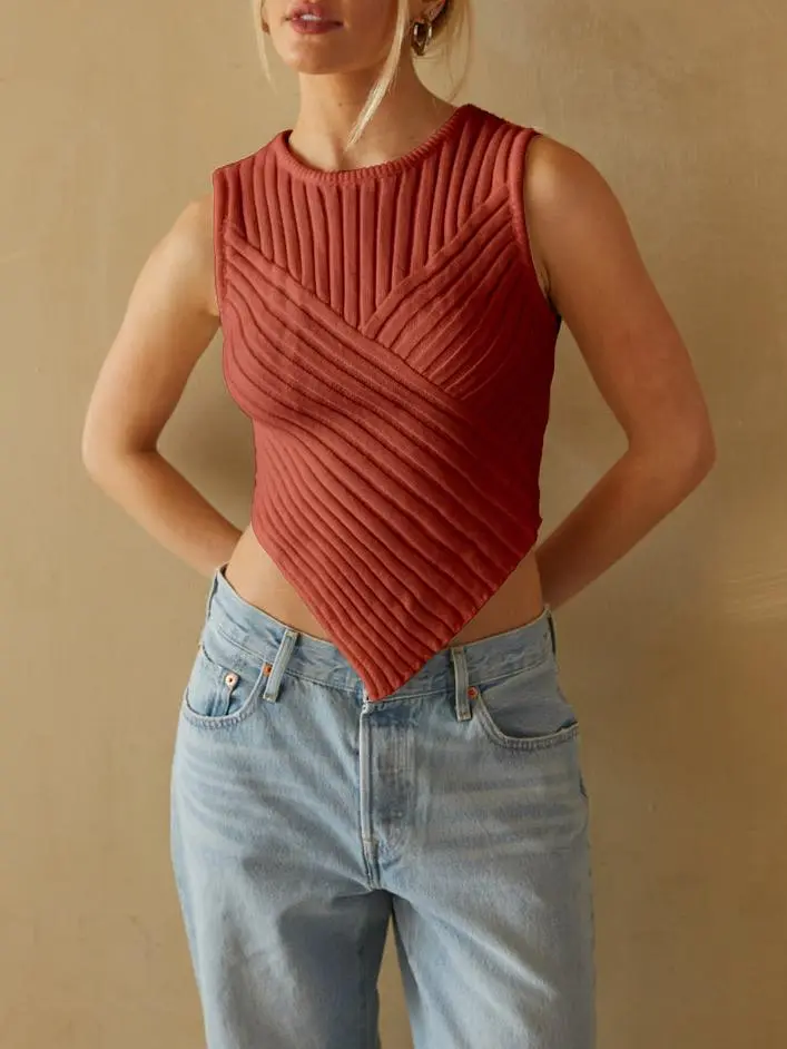 Robin Sleeveless Knit Sweater Tank Top