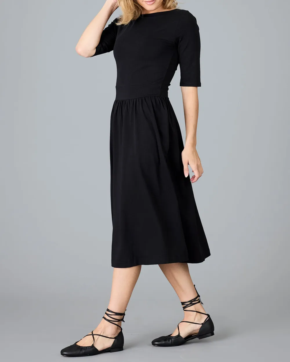 Mid Length Black Dress
