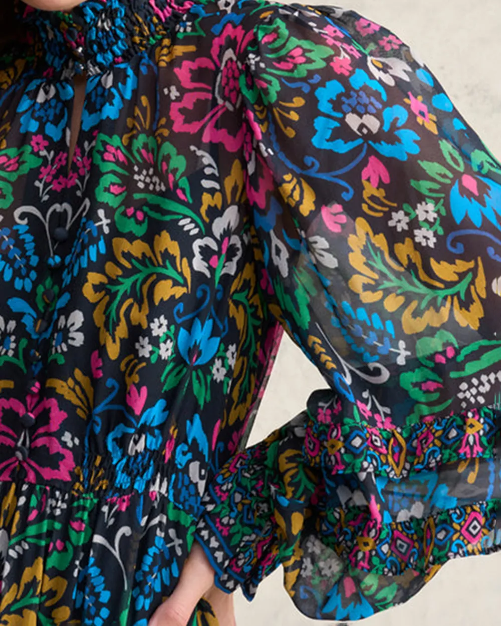 Printed Midi Dress