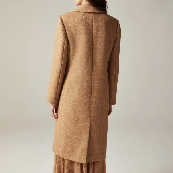 Topcoat Wool-Blend Melton