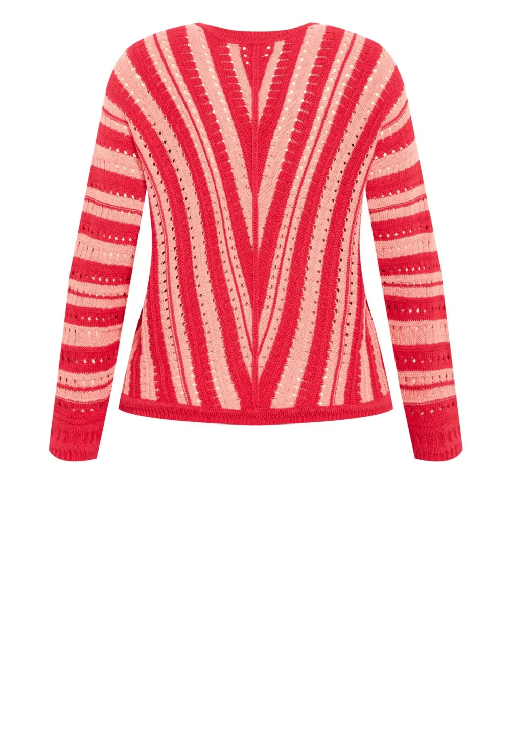 Contrasting Striped Sweater