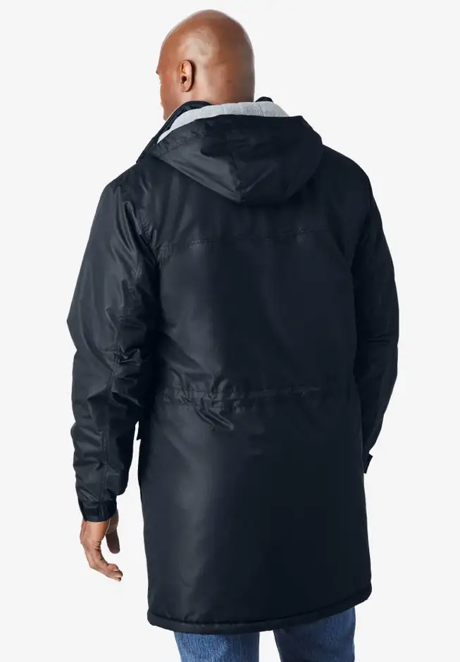Longer-length Boulder Creek fleece-lined parka